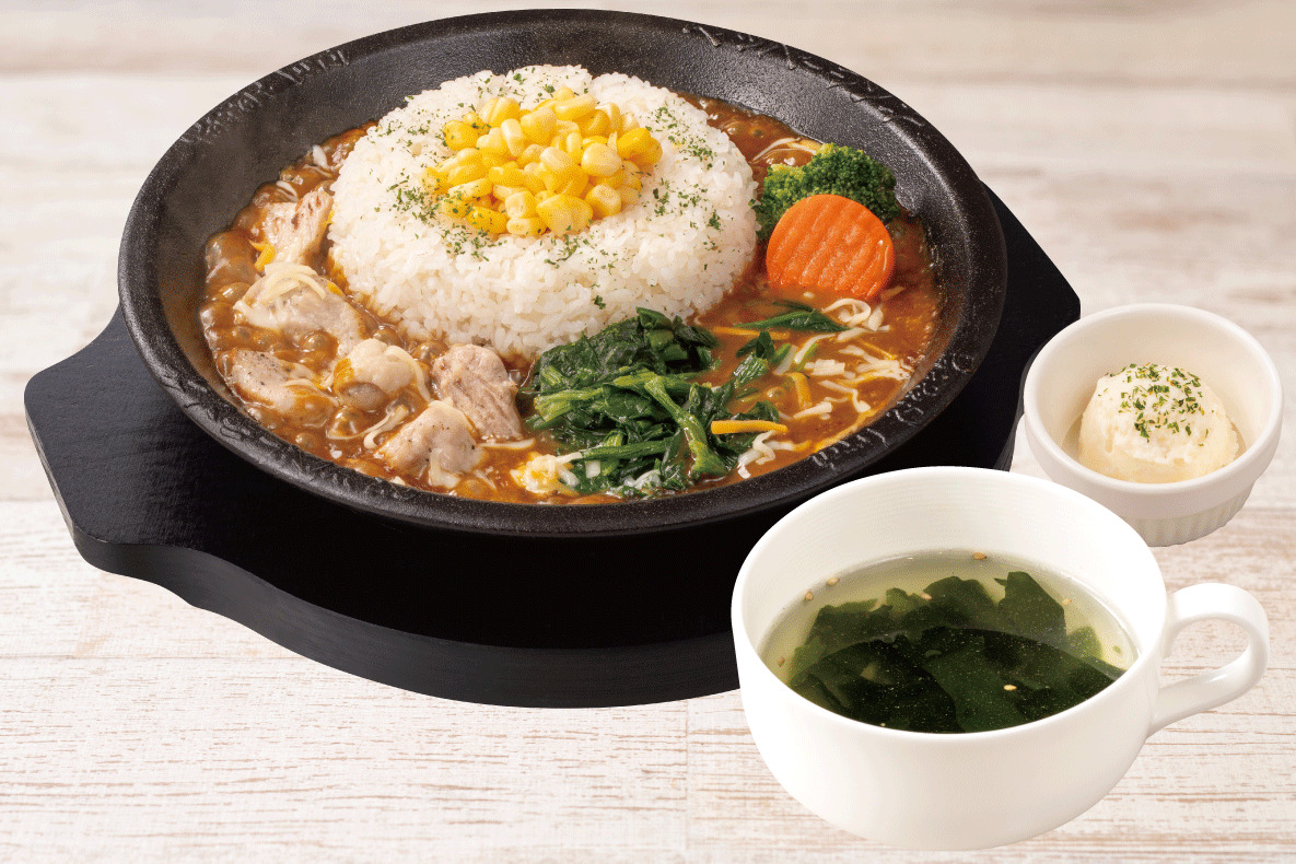 NEW！＜限定店舗＞【平日限定】ほうれん草チキンカレーセット