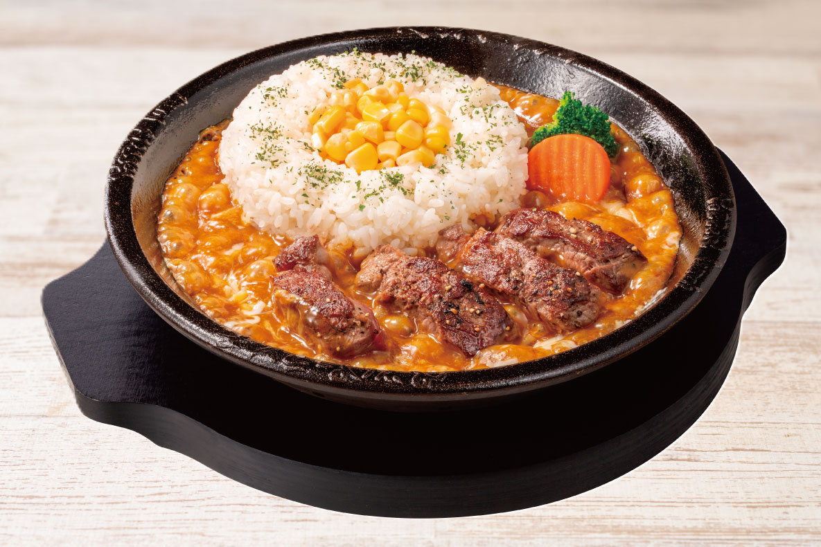 ＜限定店舗＞沸騰ぐつぐつ焼カレー(ステーキ)